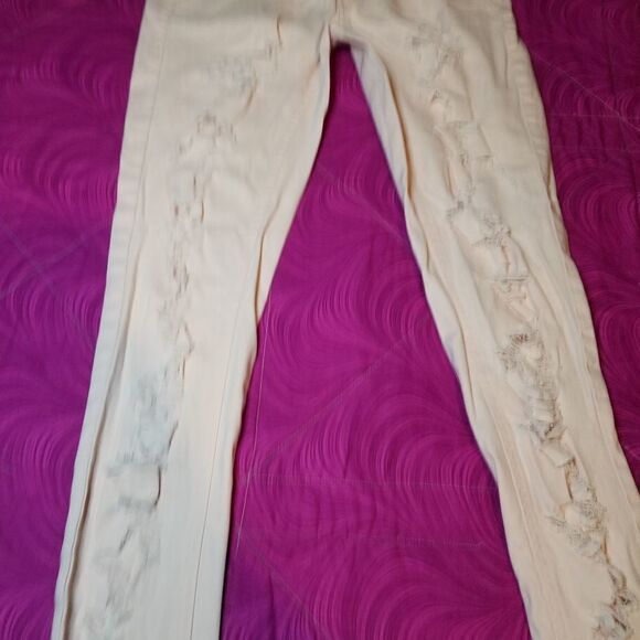 Copper Key peach distressed pants size 3 - Picture 2 of 4
